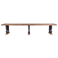 Michigan 3m French Iron Dining Bench Seat-Dovetailed & Doublestitched